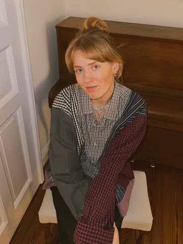 Blouson // Dunkel + Rot // Onesize