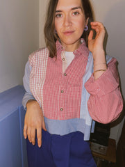 Blouson // Blau + Rot // Onesize