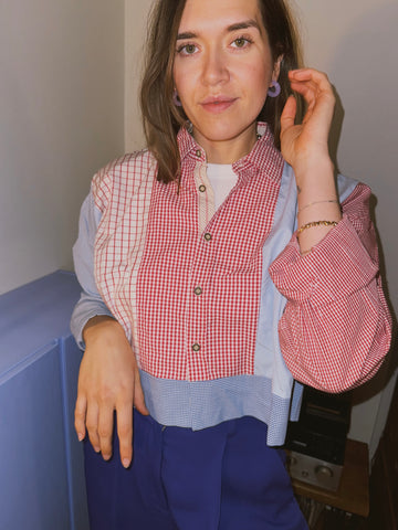 Blouson // Blau + Rot // Onesize