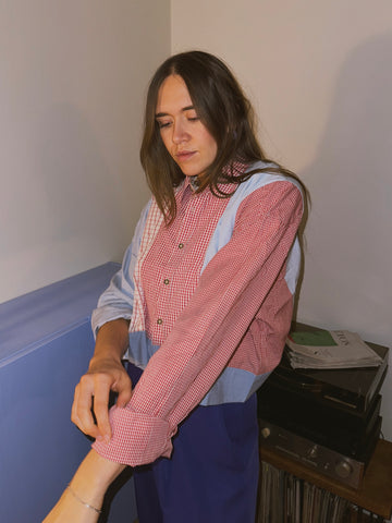 Blouson // Blau + Rot // Onesize