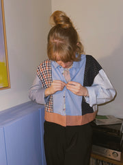 Blouson // Dunkelblau + Rostrot // Onesize