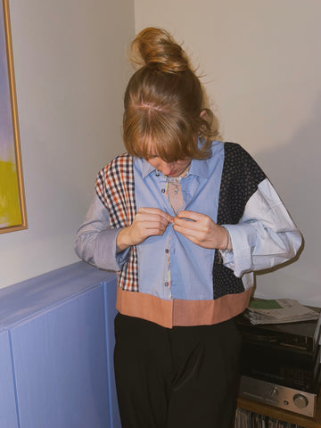 Blouson // Dunkelblau + Rostrot // Onesize