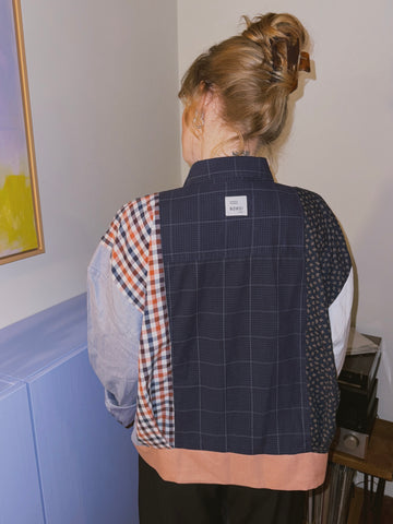 Blouson // Dunkelblau + Rostrot // Onesize