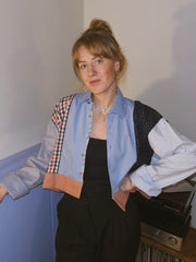 Blouson // Dunkelblau + Rostrot // Onesize