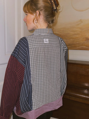 Blouson // Dunkel + Rot // Onesize