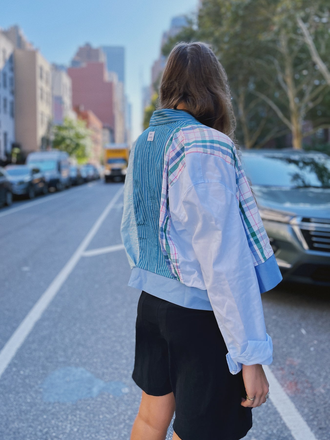 Nonoi Studio Blouson // Blau + Grün // Onesize