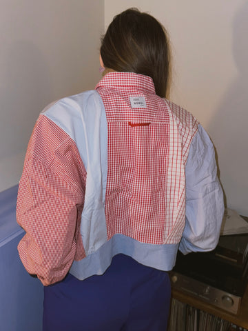 Blouson // Blau + Rot // Onesize