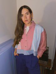 Blouson // Blau + Rot // Onesize