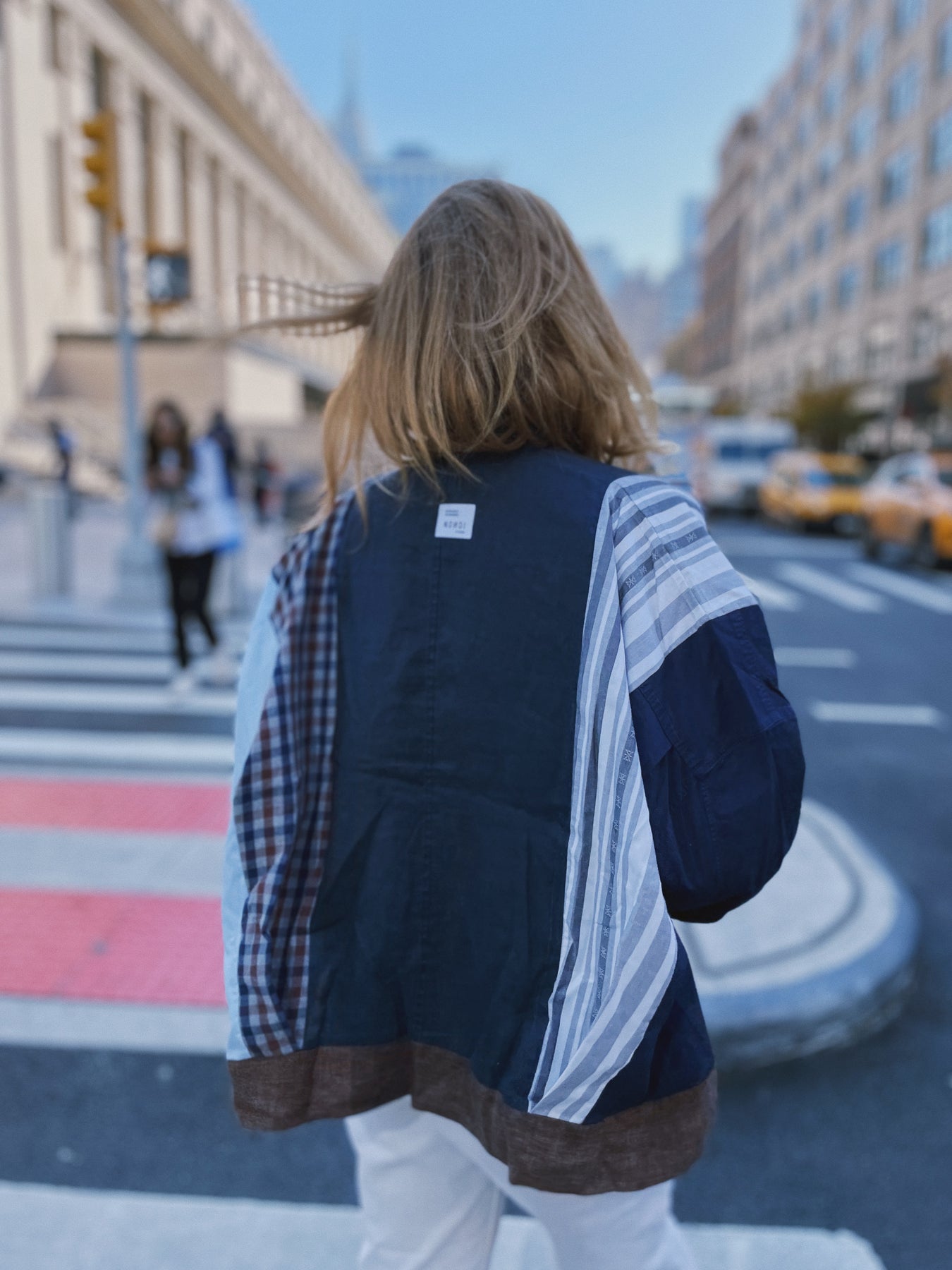 Nonoi Studio Blouson // Blau + Braun // Onesize