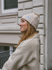 BEIGE MÜTZE "CILLO" AUS KASCHMIR // UNISEX