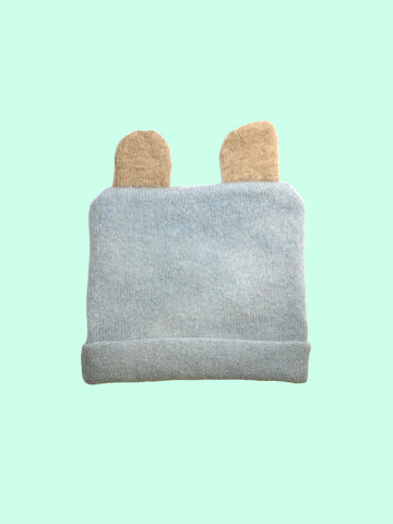 KINDERMÜTZE AUS KASCHMIR MIT "ÖHRCHEN"