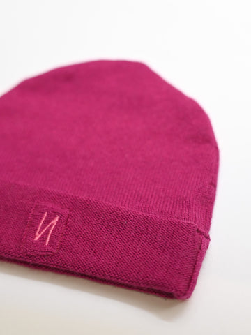 KINDERMÜTZE PINK "LITTLE FLOWER" AUS KASCHMIR
