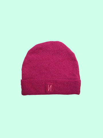 KINDERMÜTZE PINK "LITTLE FLOWER" AUS KASCHMIR