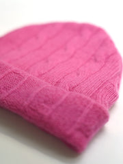 KINDERMÜTZE PINK "LITTLE FLOWER" AUS KASCHMIR