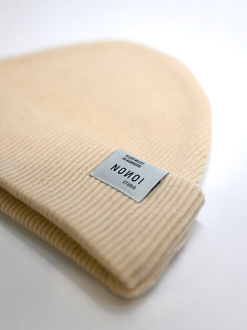 BEIGE MÜTZE "CILLO" AUS KASCHMIR // UNISEX