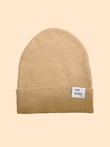 HELLBRAUNE MÜTZE "LIVY" AUS KASCHMIR // UNISEX