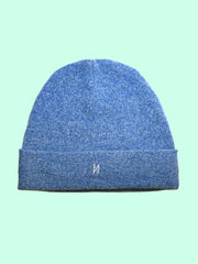 HELLBLAUE MÜTZE " GERA" AUS WOLLE // UNISEX