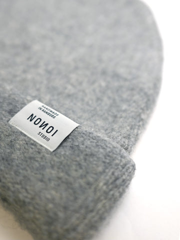 GRAUE MÜTZE "GENF" AUS WOLLE // UNISEX