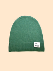 BLATTGRÜNE MÜTZE "DEHLI" AUS WOLLE // UNISEX