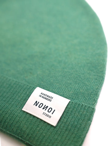 BLATTGRÜNE MÜTZE "DEHLI" AUS WOLLE // UNISEX