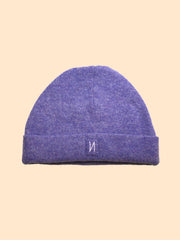 MÜTZE LILA "KIEL" AUS WOLLE // UNISEX