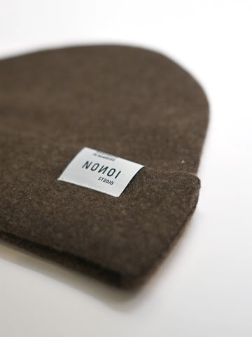 MÜTZE BRAUN "GENUA" AUS WOLLE // UNISEX