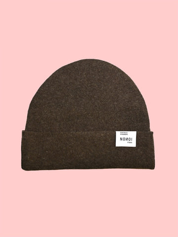 MÜTZE BRAUN "GENUA" AUS WOLLE // UNISEX