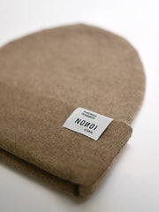 MÜTZE "AVAR" BEIGE-BRAUN AUS KASCHMIR // UNISEX