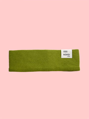 STIRNBAND "GREENY" GRÜN// KASCHMIR