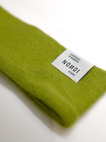 STIRNBAND "GREENY" GRÜN// KASCHMIR