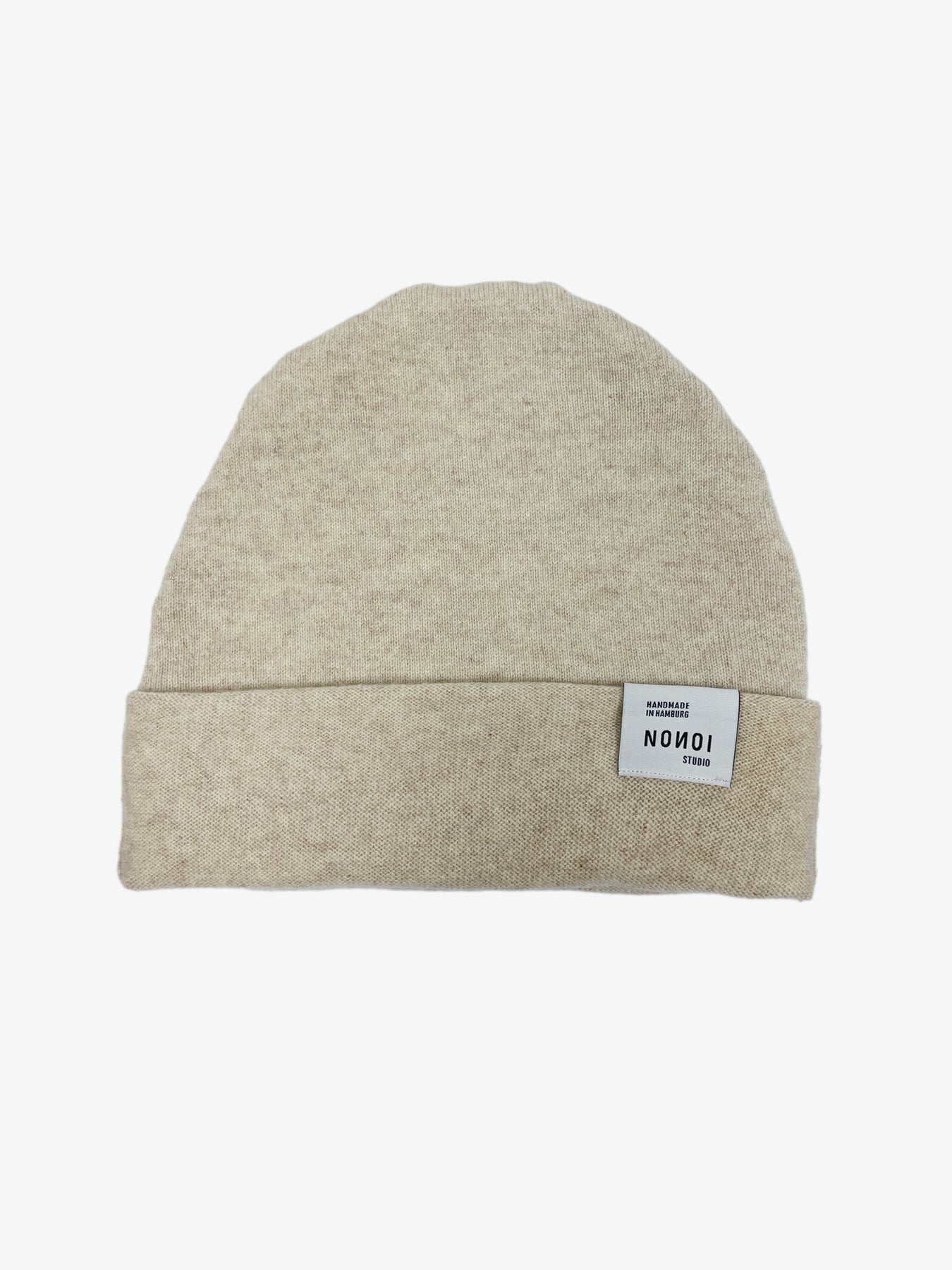 Nonoi Studio CREMEFARBENE MÜTZE "LITHY" AUS KASCHMIR // UNISEX