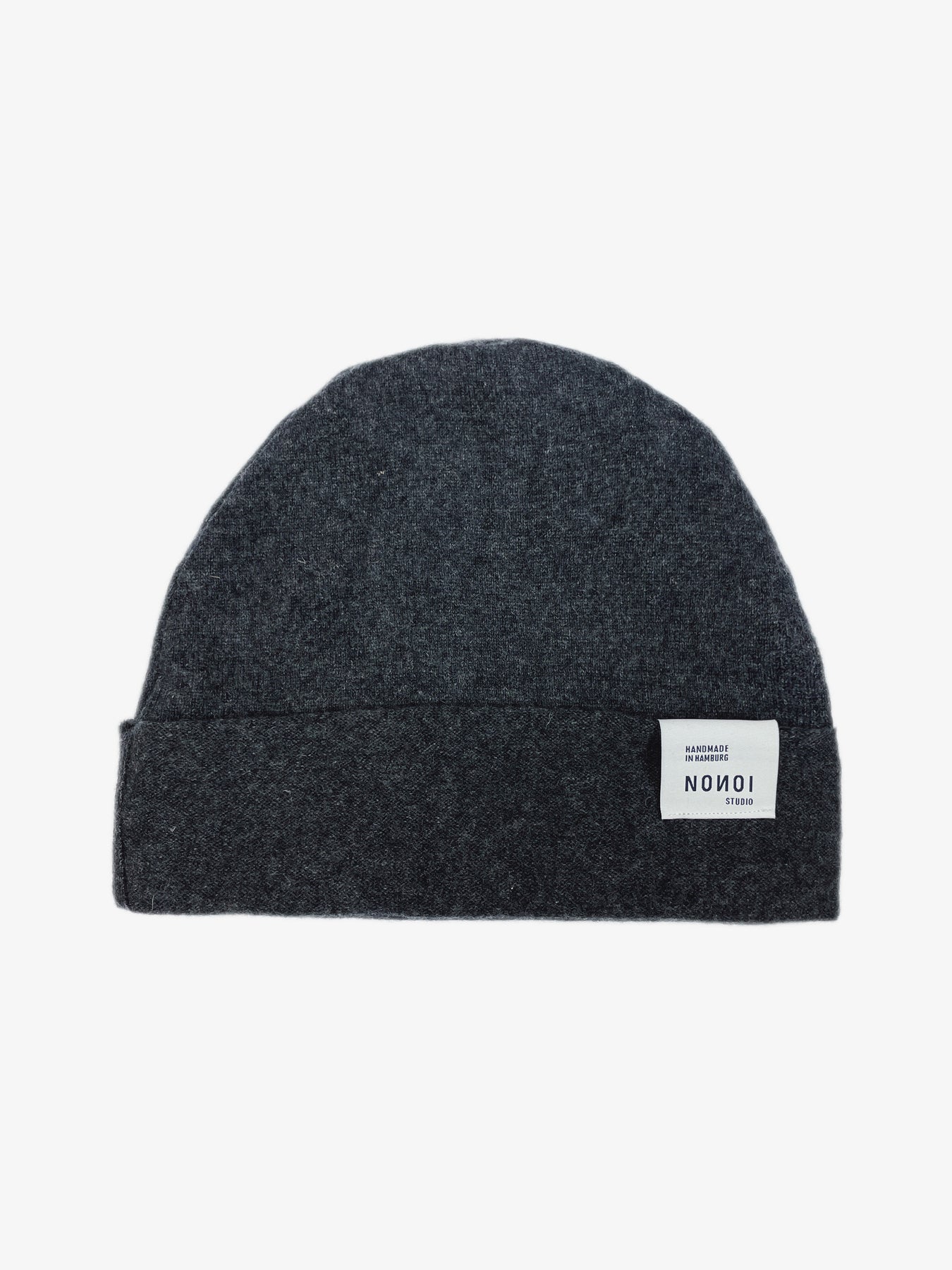 Nonoi Studio DUNKELGRAUE MÜTZE "MIDY" AUS KASCHMIR // UNISEX
