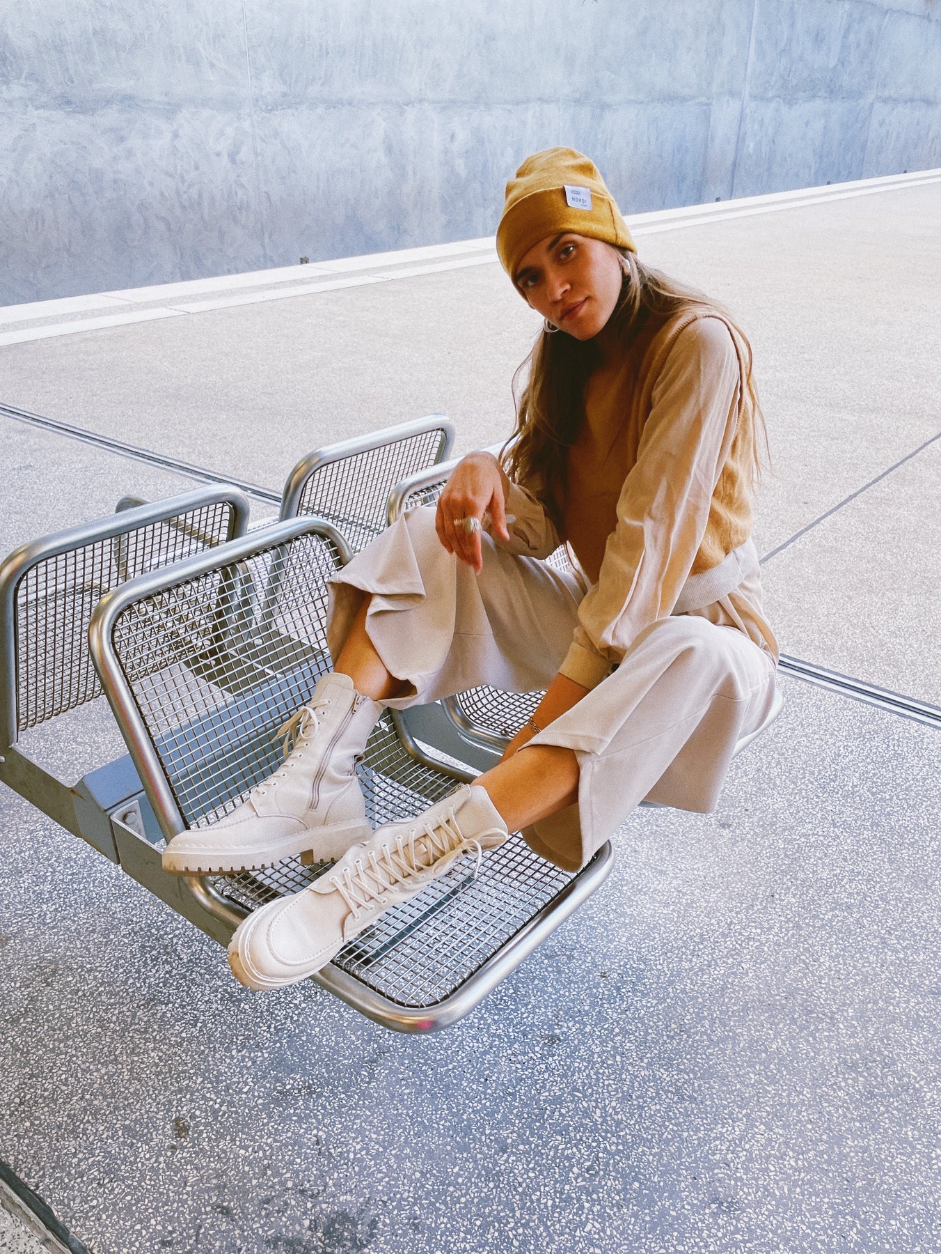 Nonoi Studio SENFGELBE MÜTZE "CILLO" AUS KASCHMIR // UNISEX