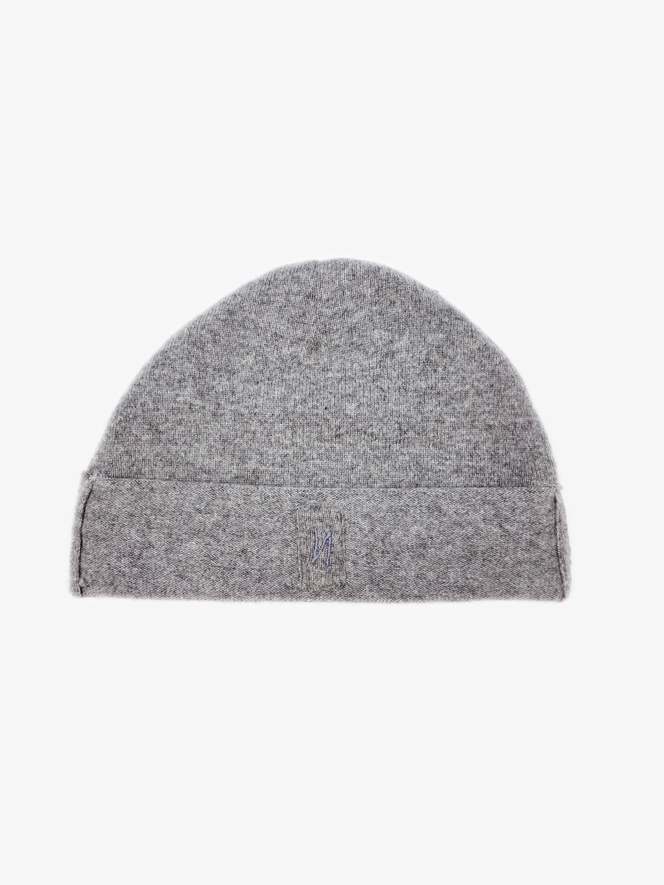 Nonoi Studio KURZE GRAUE MÜTZE // MICRO BEANIE KASCHMIR // UNISEX