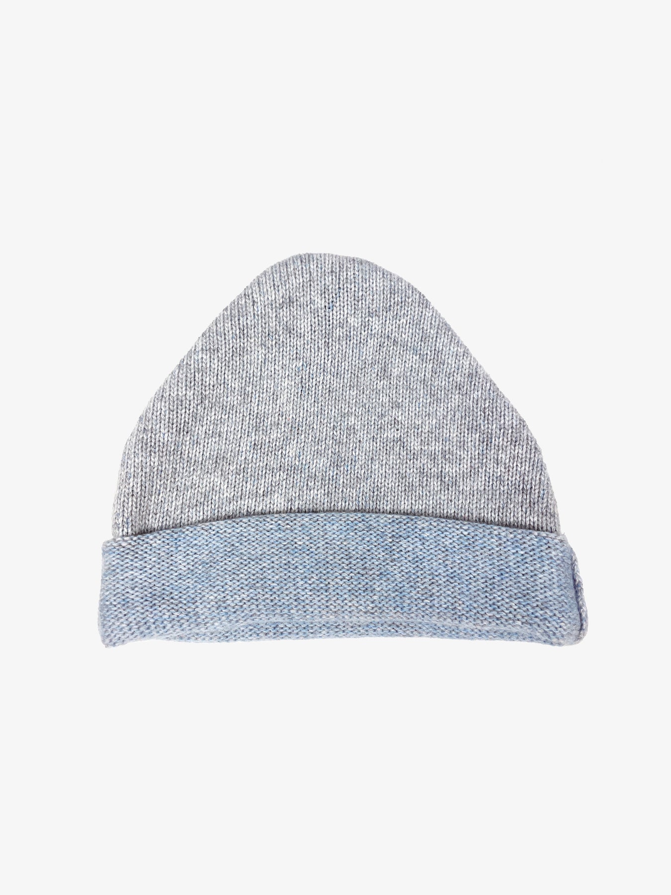 Nonoi Studio KINDERMÜTZE GRAU-HELLBLAU "LITTLE TAIPEH" AUS WOLLE